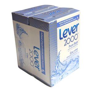 Lever 2000 Pure Rain Refreshing Bars Soap 2 x 89g (2-Pack) New Sealed